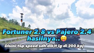 : FORTUNER 2.8 vs PAJERO 2.4 HASILNYA.
