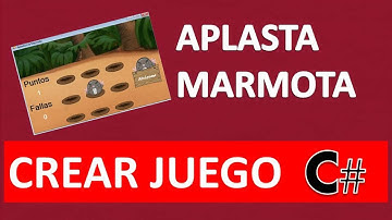 Crear juego atrapa a la marmota (fácil y buen ritmo) - C# para juegos (Juego Nº5)