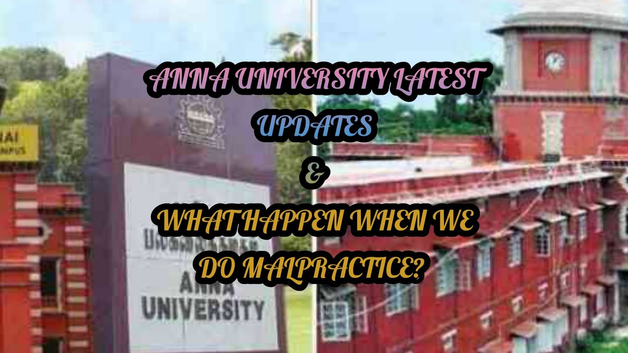 ANNA UNIVERSITY LATEST UPDATES & WHAT HAPPEN WHEN WE DO MALPRACTICE? - HOW TO PASS A.U ONLINE EXAM