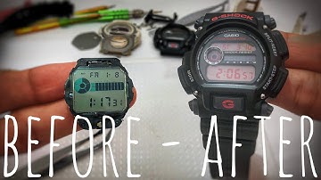 How to custom G-Shock display panel to any colors in Negative/Positive