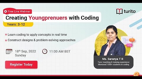 Creating Youngpreneurs with Coding | Code Like a Pro | Turito