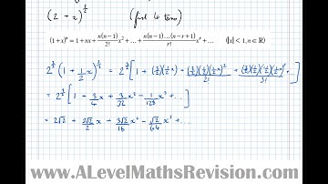 Further Binomial Expansion (The Form (a + bx)^n ) [Yr2 Pure]