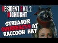 STREAMER OVERREACTS AT RACCOON HAT - Resident Evil 2 Remake | Stream Highlight