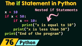 The if Statement in Python