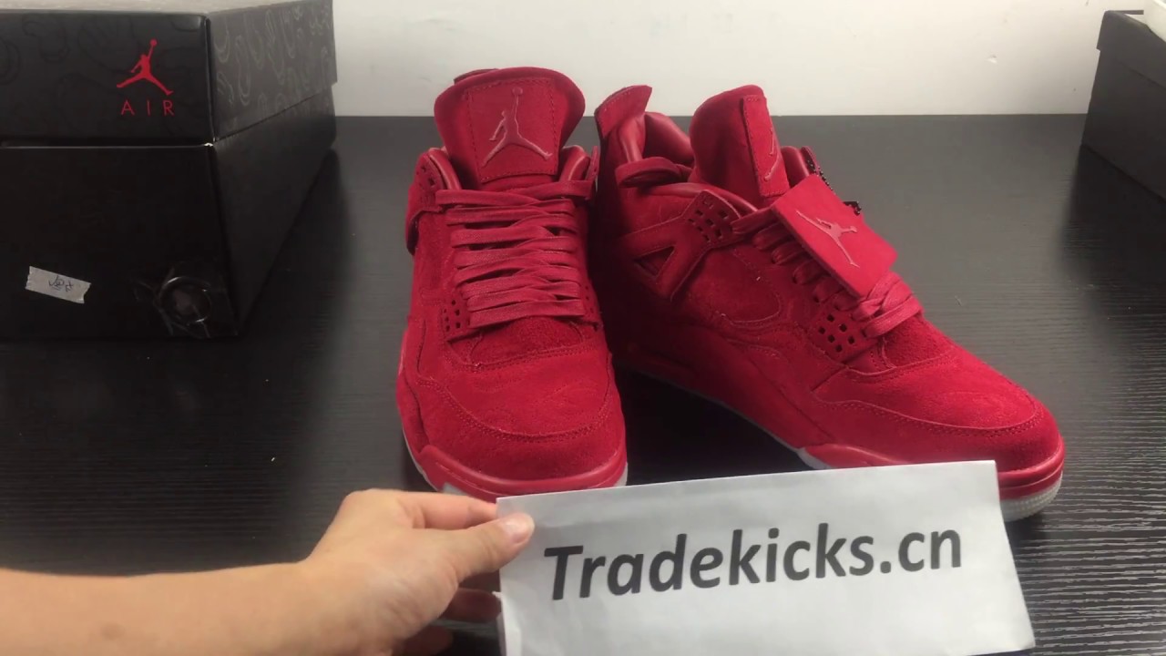 jordan 4 kaws red