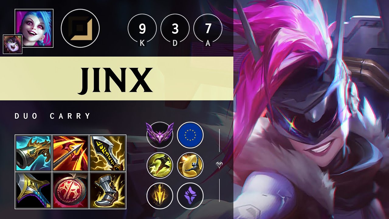 Jinx ADC vs Miss Fortune: Legendary - EUW Master Patch 25.S1.1