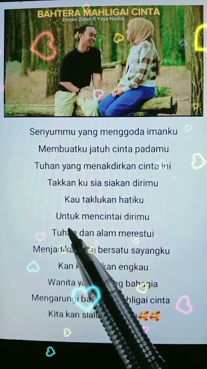 Lirik Lagu Bahtera Mahligai Cinta Zinidin Zidan Ft Yaya Nadila🥰🥰