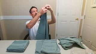 GLAMBURG soft 100% cotton towel unboxing screenshot 4