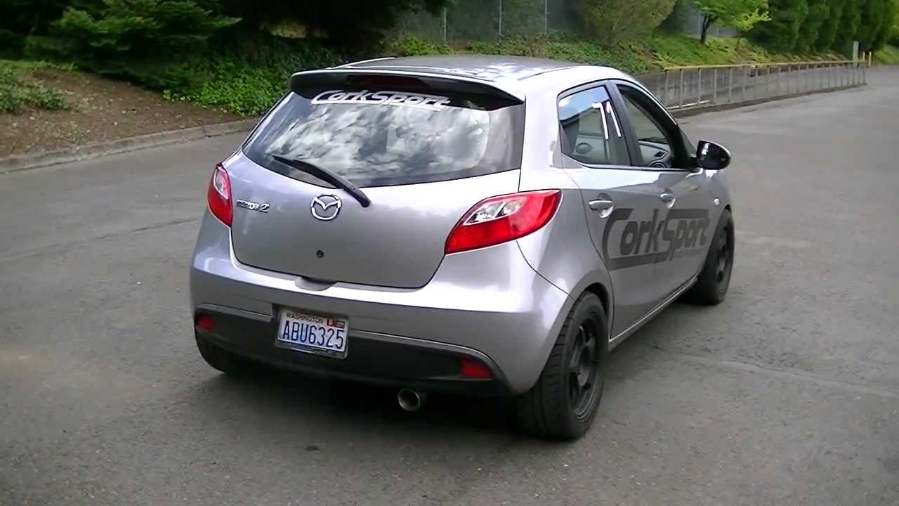 CorkSport Mazda 2 Exhaust System - YouTube
