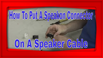 Installing a Neutrik NL4 Speakon Connector
