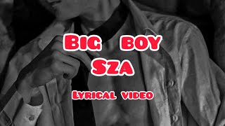 Big boy lyrical video (sza) #youtube #trending #fyp #viral