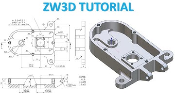 ZW3D Tutorial 56 | 3D Modeling Design Basic Beginners