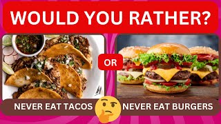 Would You Rather: Junk Food Edition! 🍔🍟 #WouldYouRather #JunkFood #challenge