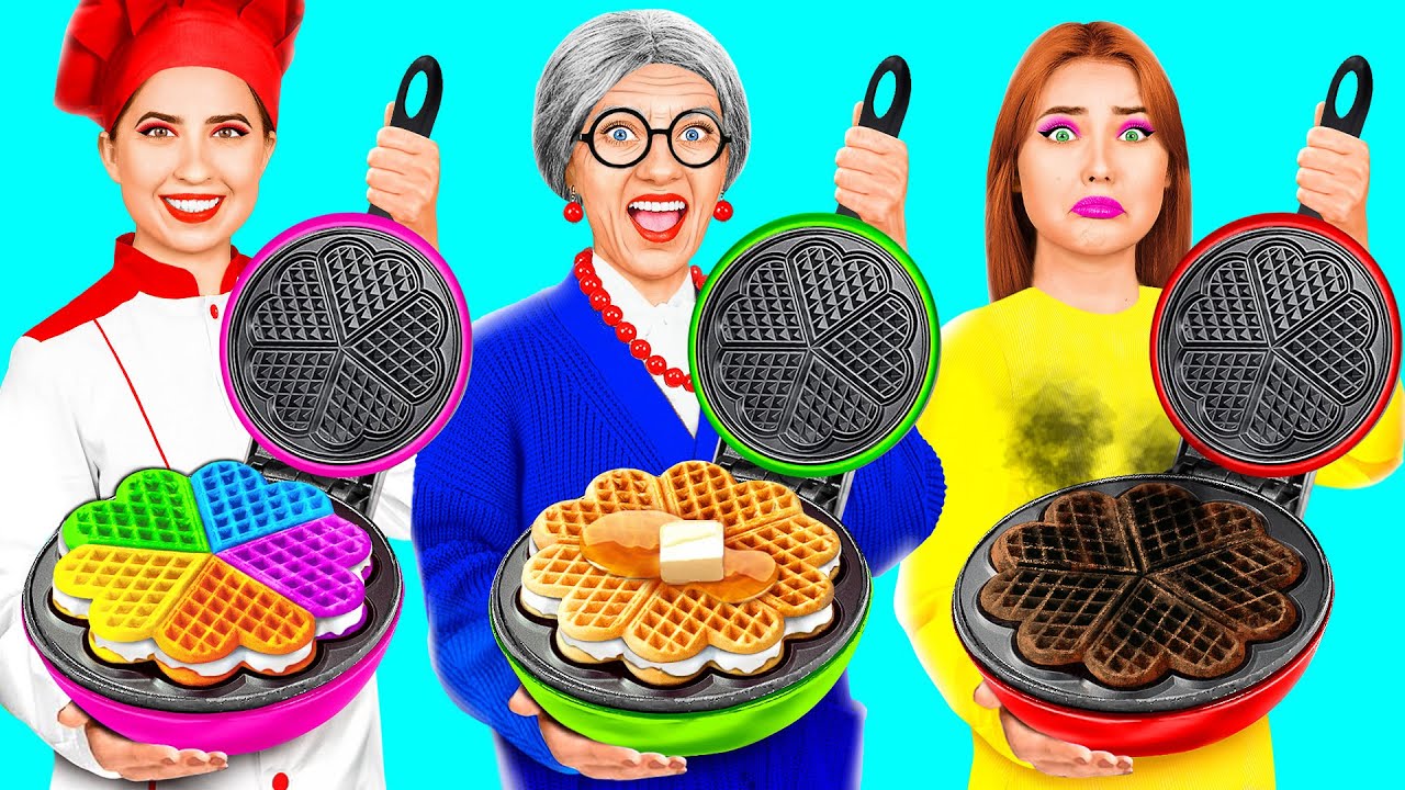 Ik vs Oma Koken Uitdaging | Smakelijke Keukenrecepten Hahanom Top Challenges