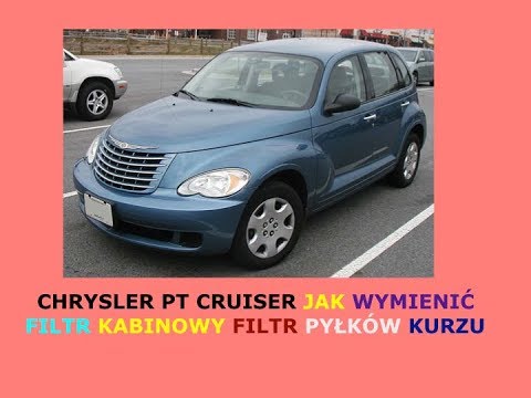Chrysler Pt Cruiser Jak Wymienić Filtr Kabinowy Filtr Pyłków Kurzu - Youtube