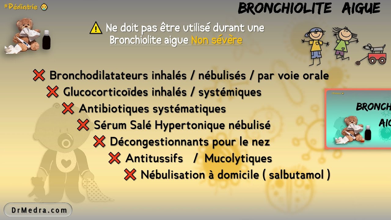 ❌ Ce qu'il ne faut pas administrer durant la Bronchiolite Aiguë 👶 🫁 #Shorts