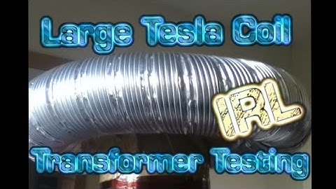 Large Tesla Coil - NST Testing "First Light"