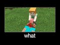 Minecraft wait what meme part 225 (Mad Alex and Scary Steve)