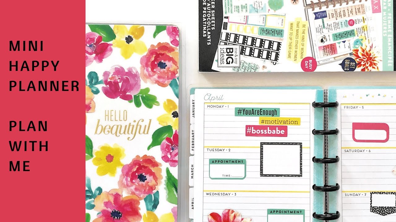 Mini Happy Planner Plan With Me - Empowering Woman Stickers