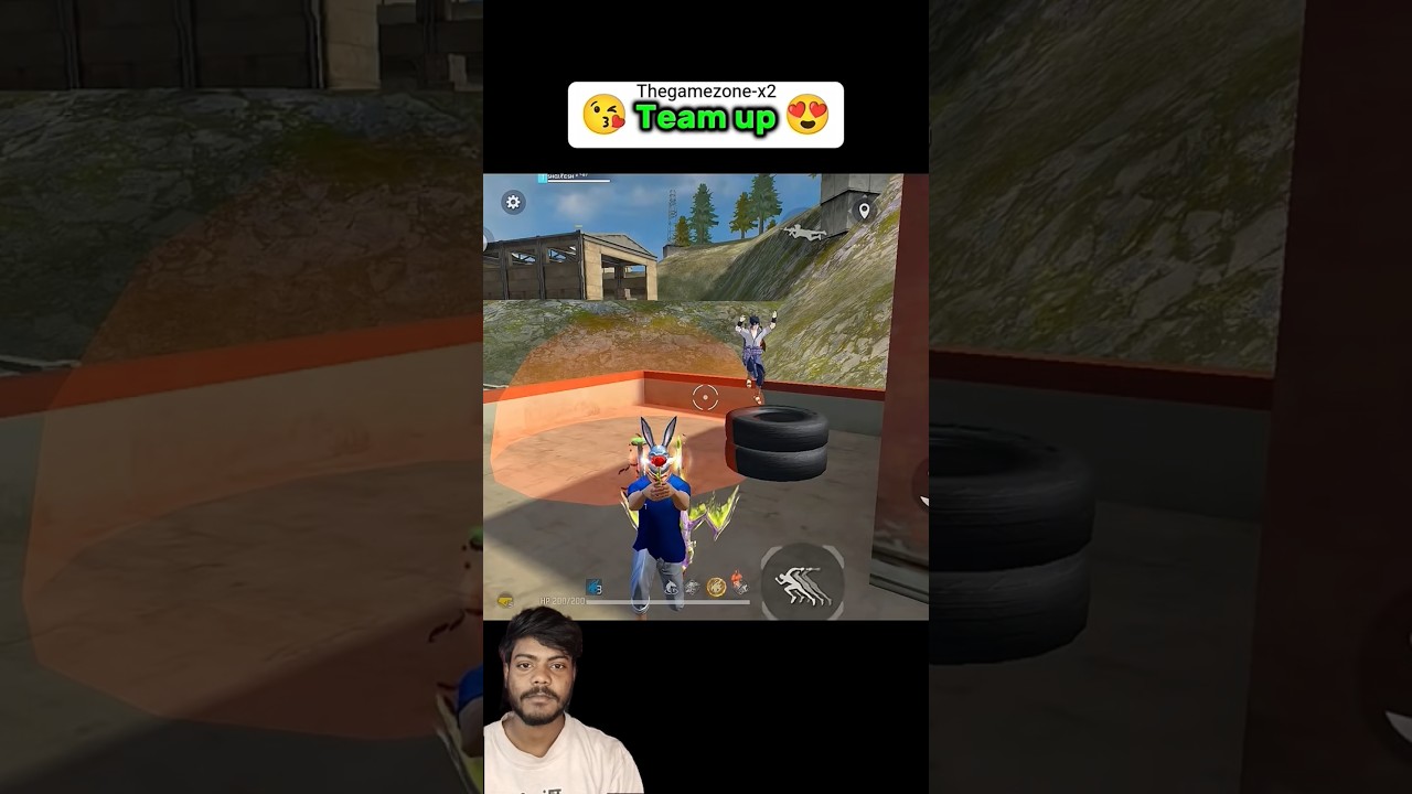 Tem UP😍 last zone in healing battle🤯 1v1 situation 😰 can I element  the enmy #short #viral #freefire