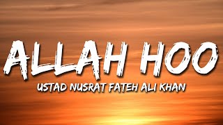 Allah Hoo | Original | Ustad Nusrat Fateh Ali Khan | Lyrical Video | Sufi Lyricable