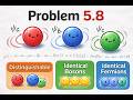 Griffiths QM Problem 5.8 | Three-Particle States | Bosons, Fermions &amp; Slater Determinant