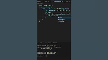 sum of square in arrays using java program simple tricks #java #coding #array #software