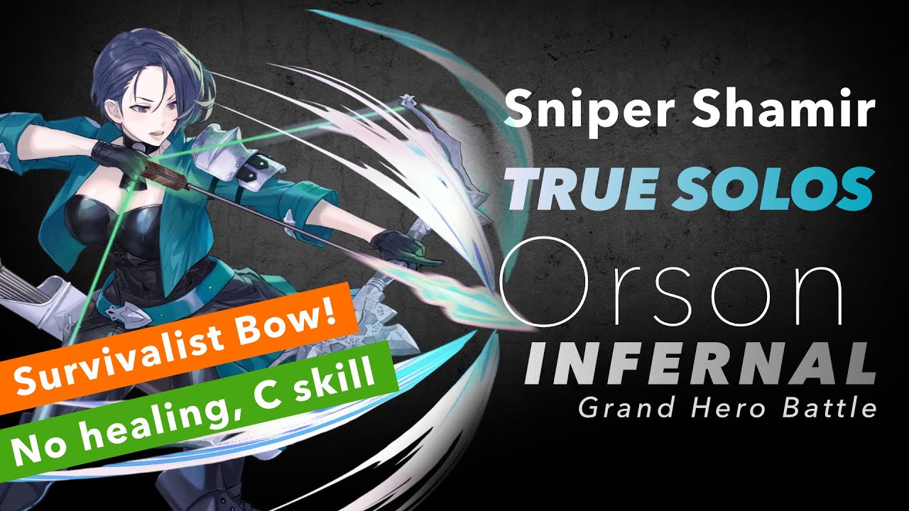 [FEH] Let me end your suffering! Shamir True Solos Orson GHB Infernal