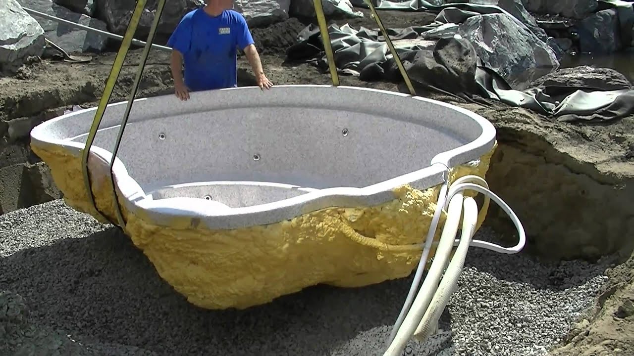 Installing Mineral Spa Hot Tub - YouTube