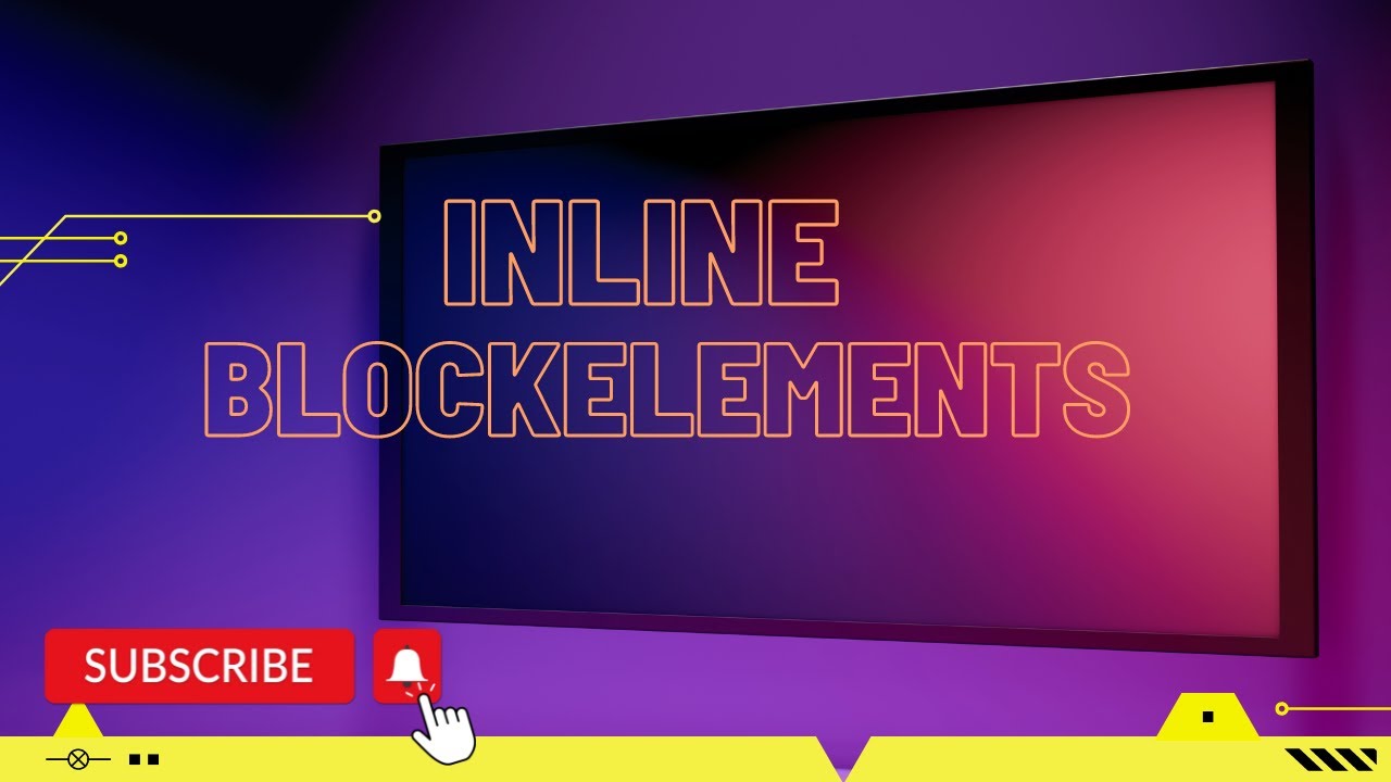 inline block elements - YouTube
