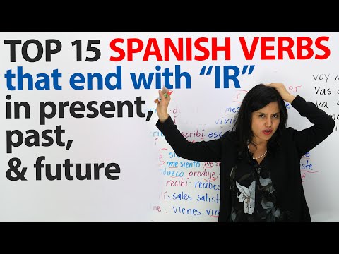 Learn 15 Spanish Verbs you need to know that end with IR