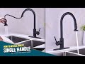 Fresh Kitchen Ideas: Installing a Single Handle Black Kitchen Sink Faucet