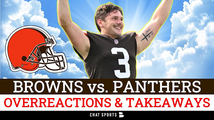 Browns NFL Week 1 Overreactions & Takeaways Ft. Cade York To Canton, Jacoby Brissett, Myles Garrett