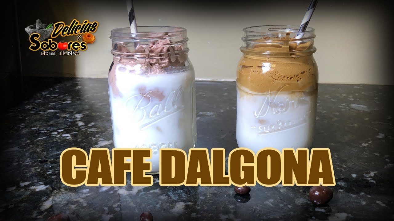 Cafe Dalgona Clasico y De Chocolate Super Espumoso sin