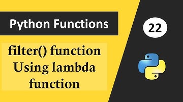 filter() Function in Python Using Lambda Function | Higher Order Functions in Python
