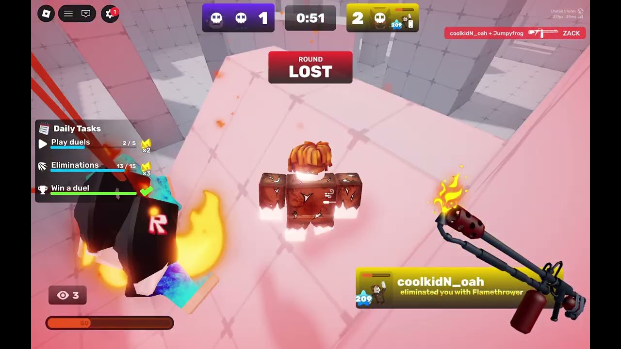 Playing limitless load out in roblox rivals