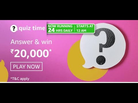 Amazon Quiz 22 February 2021 Answers: Participate In Quiz And Win Rewards | Amazon Daily Quiz Time