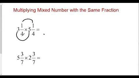 Multiplying Mixed Numbers with the Same Fraction