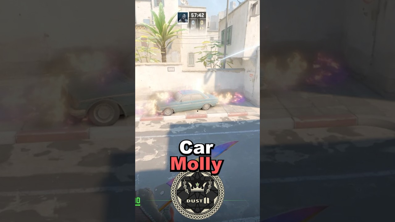 Dust 2 Car Molly - CS2 Lineups 