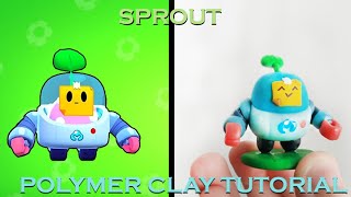 Making New Brawler Sprout / Brawl Stars [Clay Art]