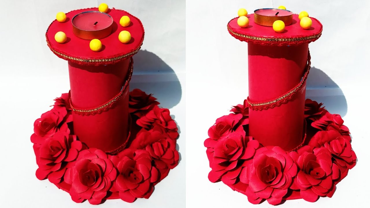 DIY Diwali Special Candel Holder/ Cardboard Candle Holder Making Idea/ Easy Candel Holder YouTube