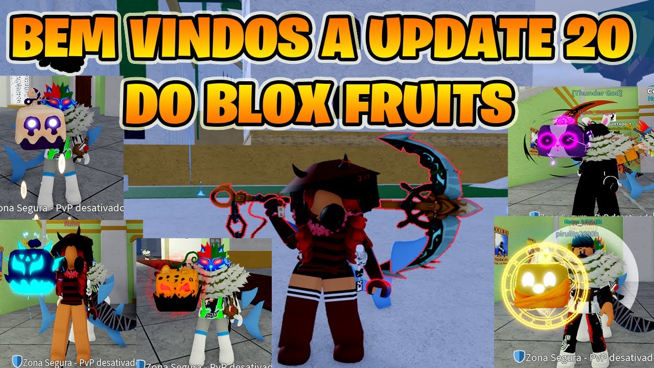 Olha o designer das Frutas do Blox Fruits depois da update 20