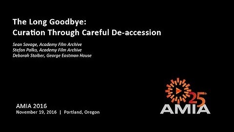 AMIA 2015:  Curation Through Careful De-accession