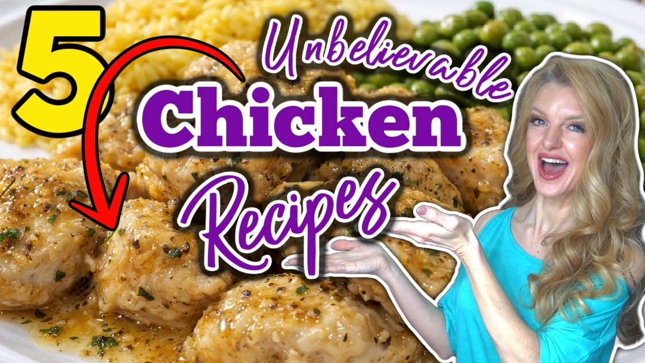 5 Amazing CHICKEN RECIPES you Must TRY! | Easy Weeknight Dinner Ideas!