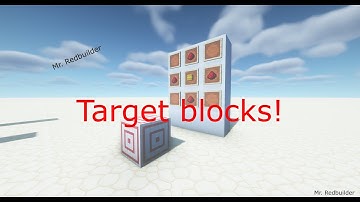 How to use the target block! Minecraft: All Versions! How to use: Part 9