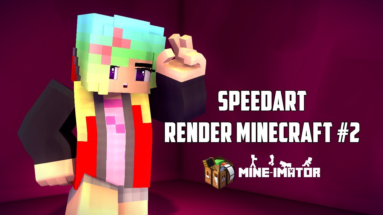 Speed Art Render Minecraft 2 Mine Imator Youtube