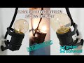 Membuat lampu hias unik | Experimen daur ulang limbah paralon