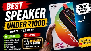 🔥 Best Bluetooth Speaker Under ₹1000? | MARQ PartyPod 25W Honest Review + Sound Test 🎵