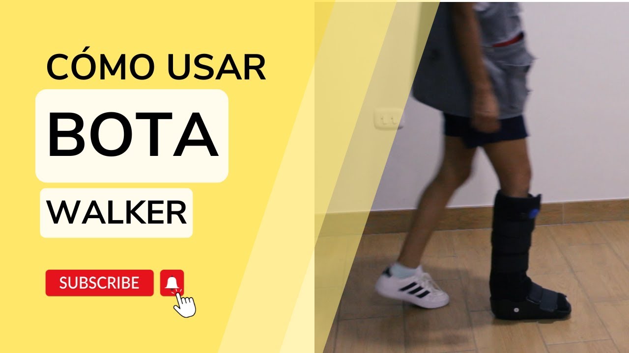 Uso de bota walker - YouTube