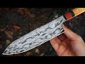 Chains and File Canister Damascus | Knife Making